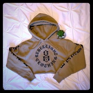 Rebel Eight cropped hoody NWOT